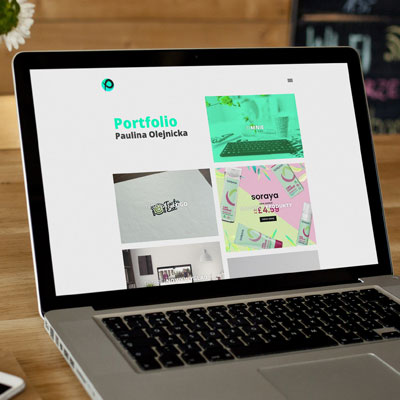 One-page porfolio, portfolio dla grafika